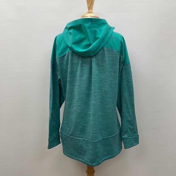 The North Face Hoodie Fleece Lined Sweatshirt Casual Pocket Teal XL - Picture 7 of 11